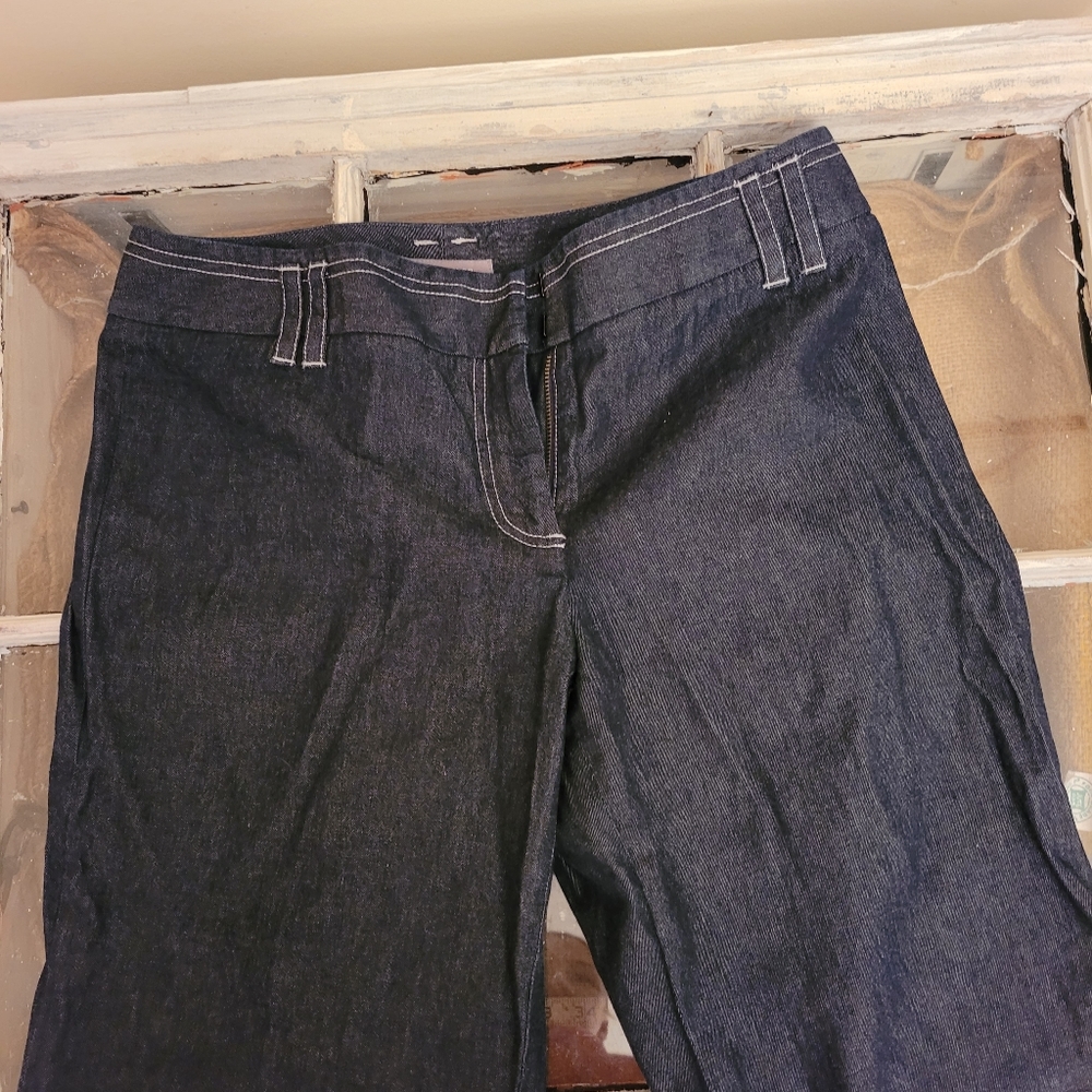Ann Taylor denim dress trousers